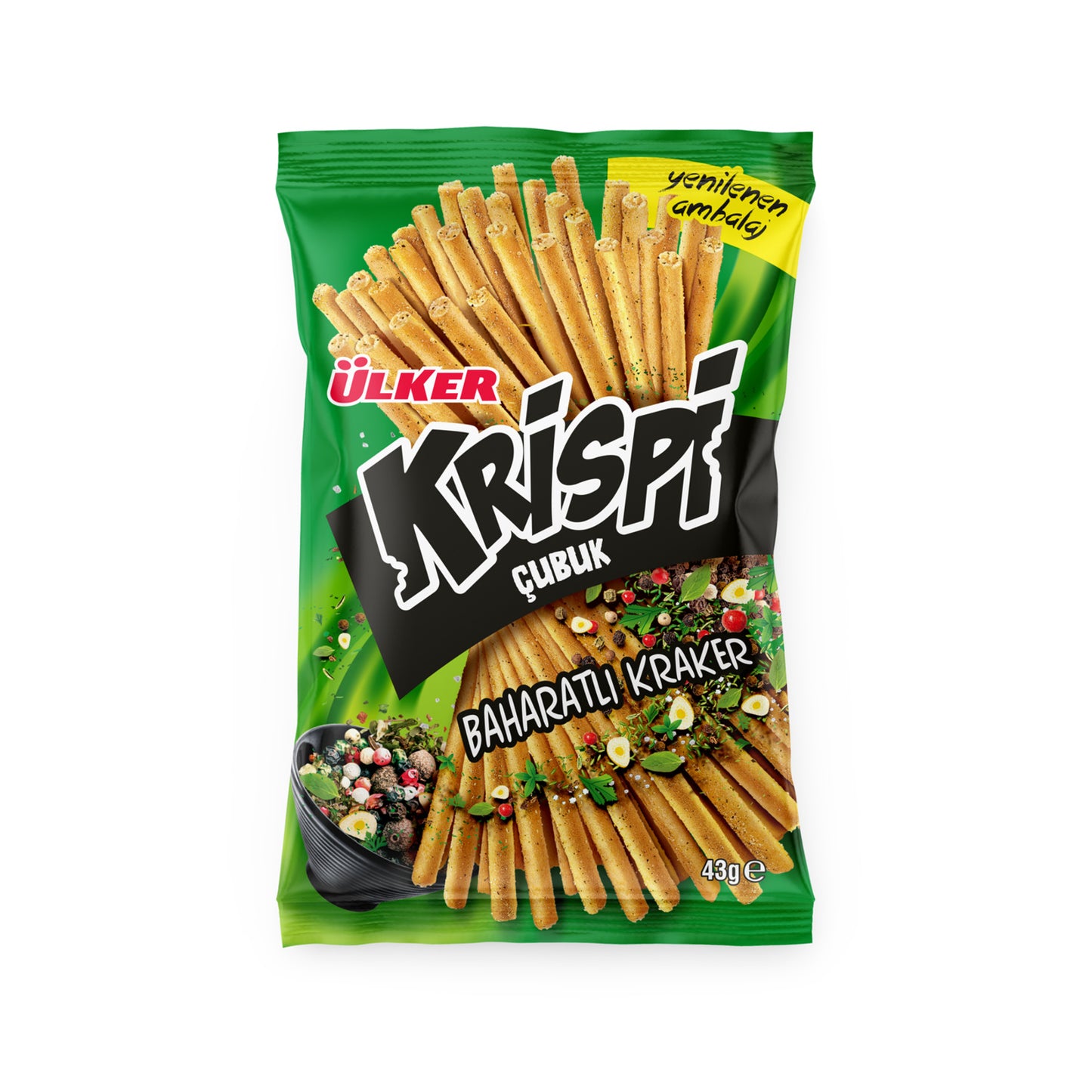Ülker Krispi Baharatlı Çubuk Kraker 43 G