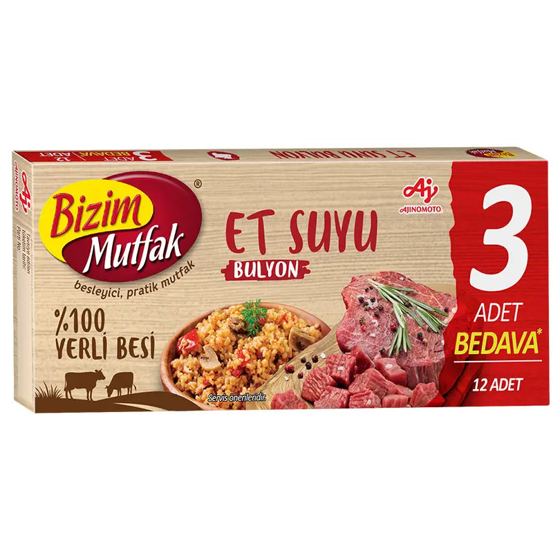 Bizim Mutfak Yerli Besi Et Bulyon 12 x 10 G