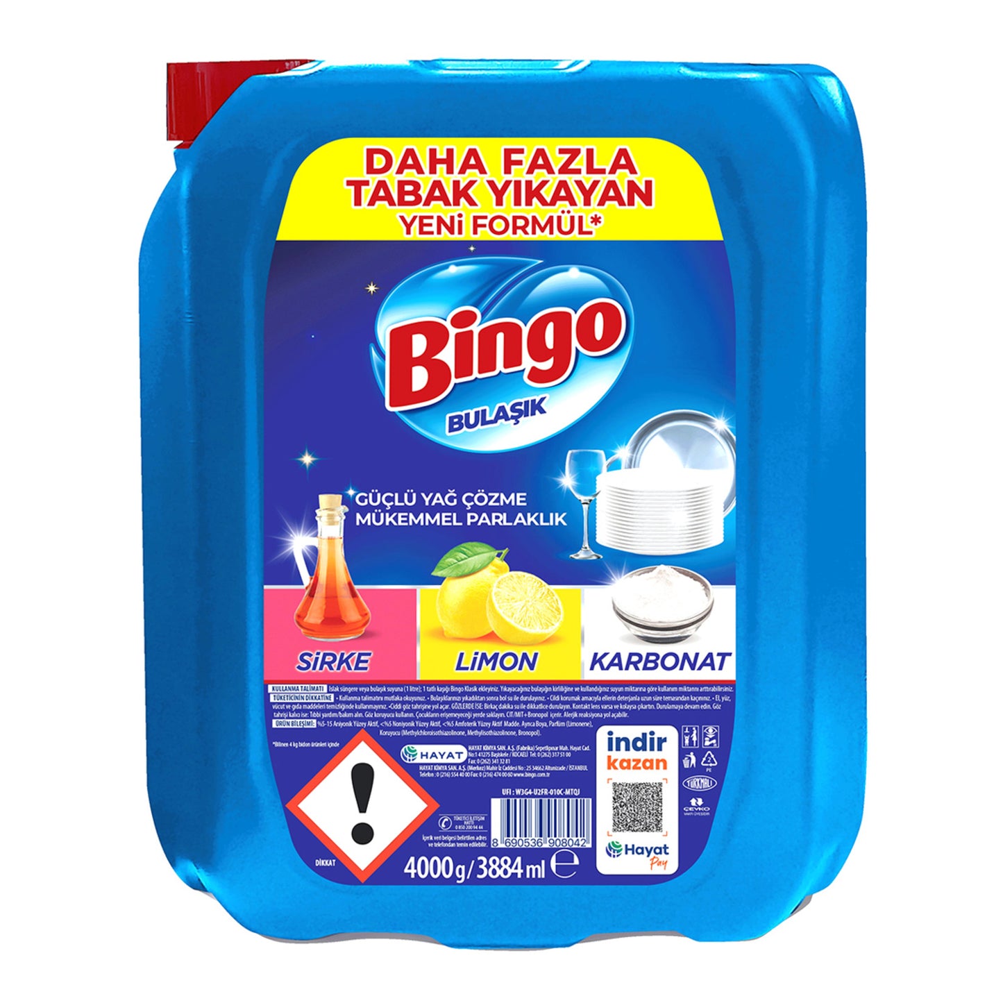 Bingo Bulaşık Deterjanı 3.884 Ml