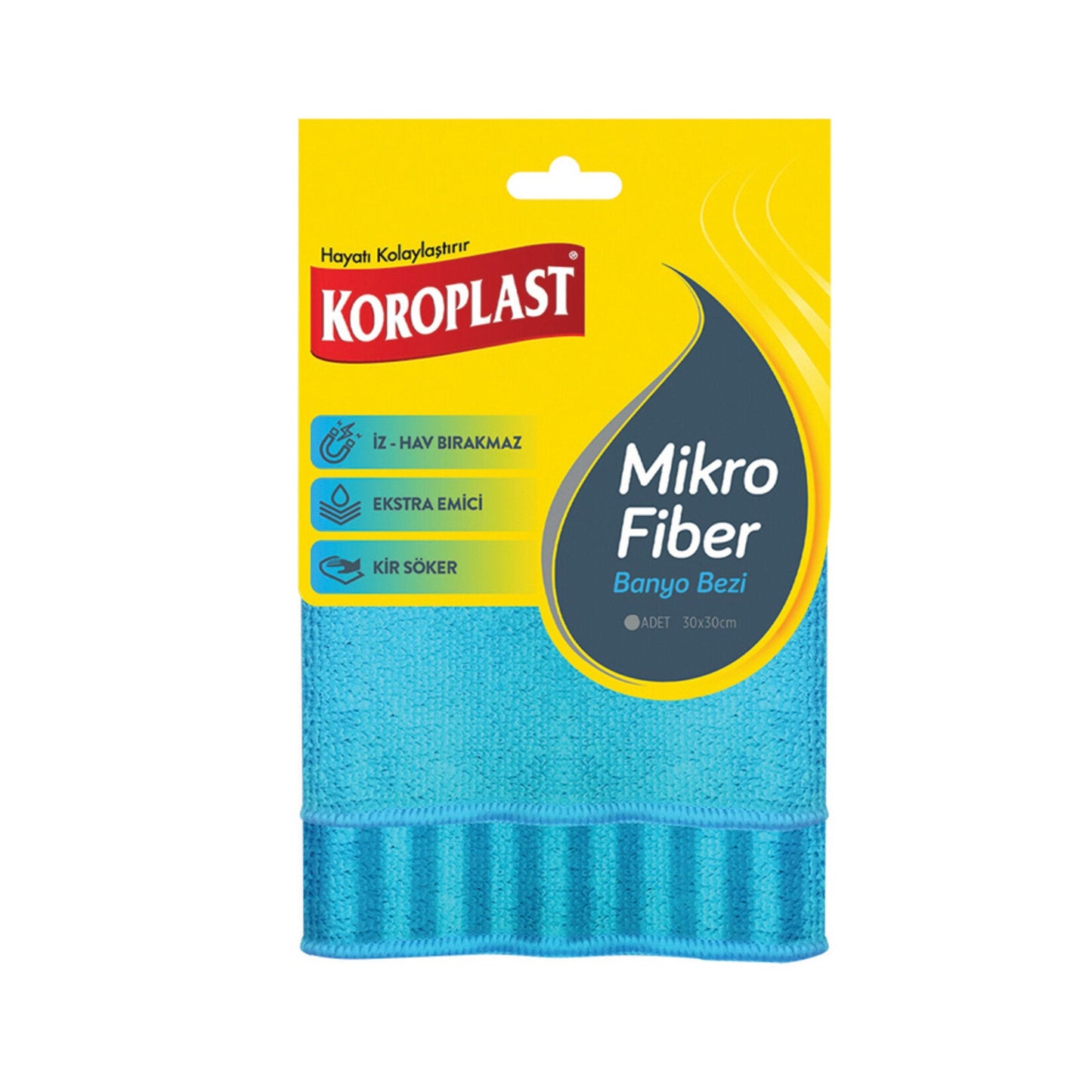 Koroplast Mikrofiber Banyo Bezi Tekli
