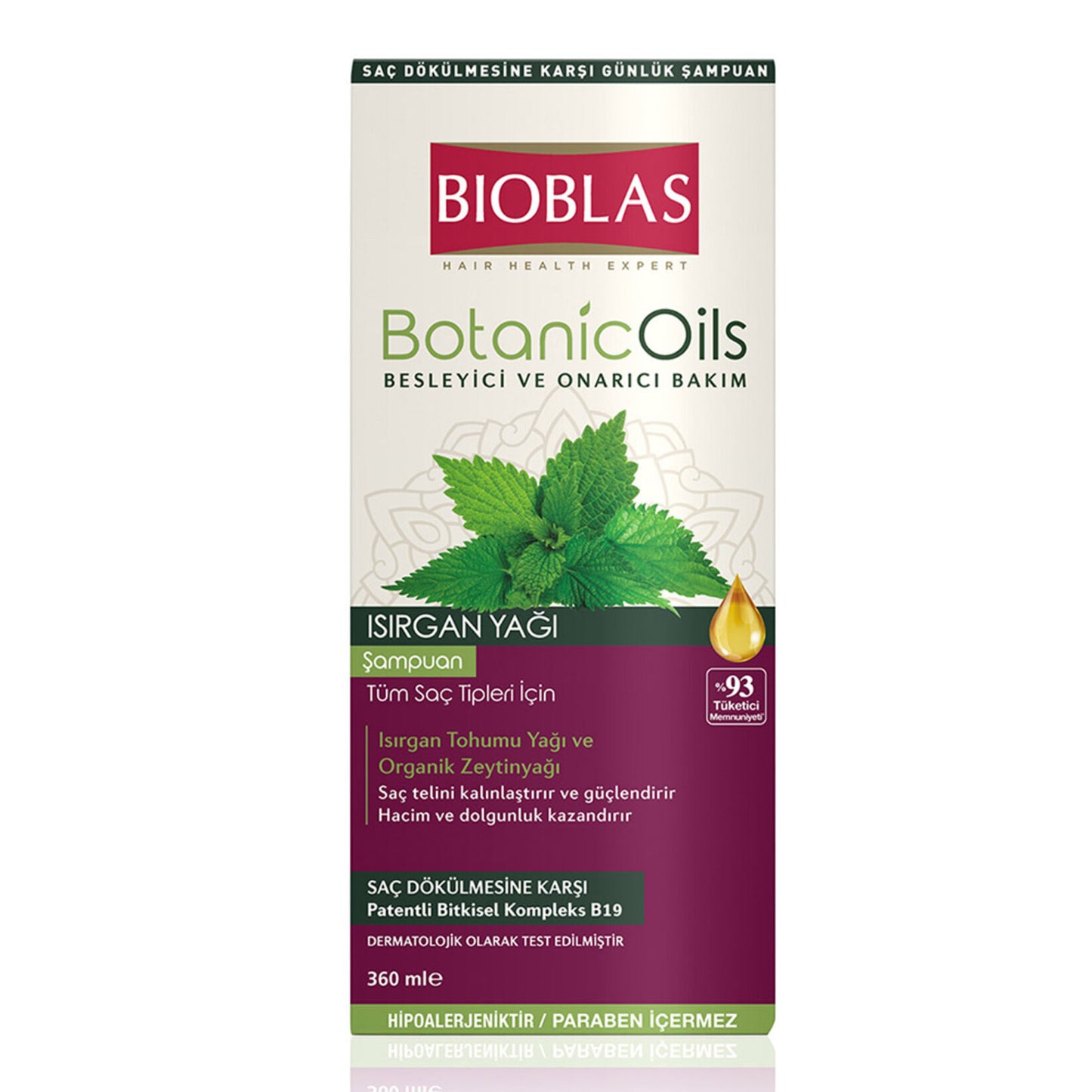 Bioblas Isırgan Yağlı Şampuan 360 Ml