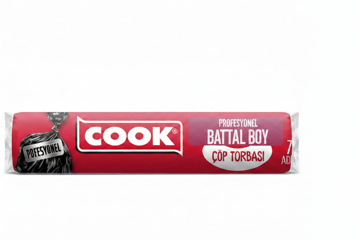 Cook Ekstra Dayanıklı Battal Boy Çöp Torbası 7'li