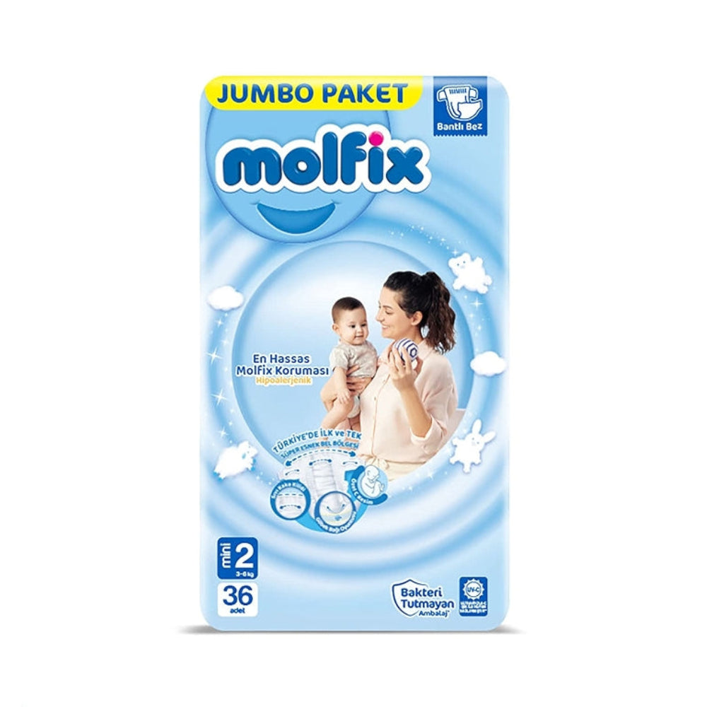 Molfix Jumbo Paket Mini 2 Beden Bebek Bezi 36 Adet
