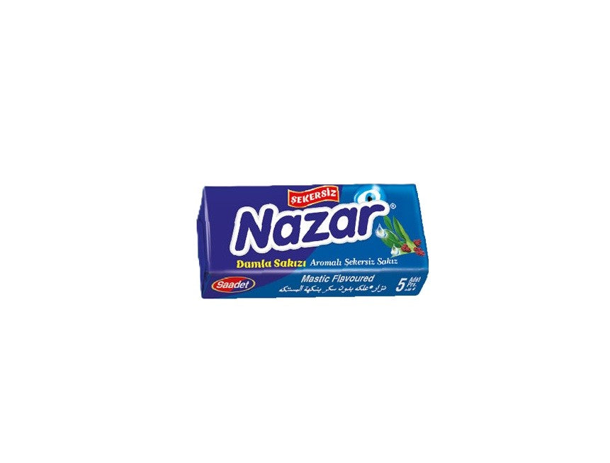 Nazar Damla Sakız Aromalı Şekersiz Sakız 5'li