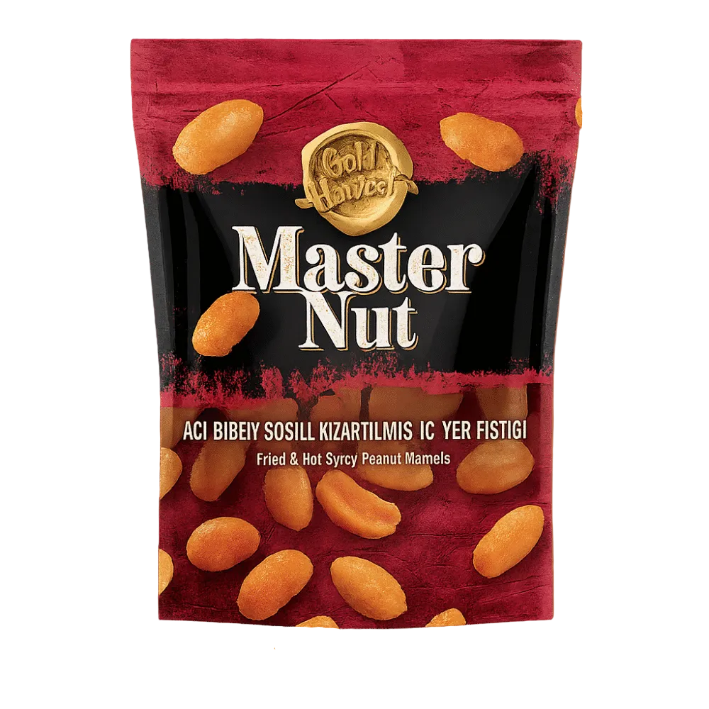 Master Nut Acı Biber Soslu Kızartılmış İç Yer Fıstığı 150 G