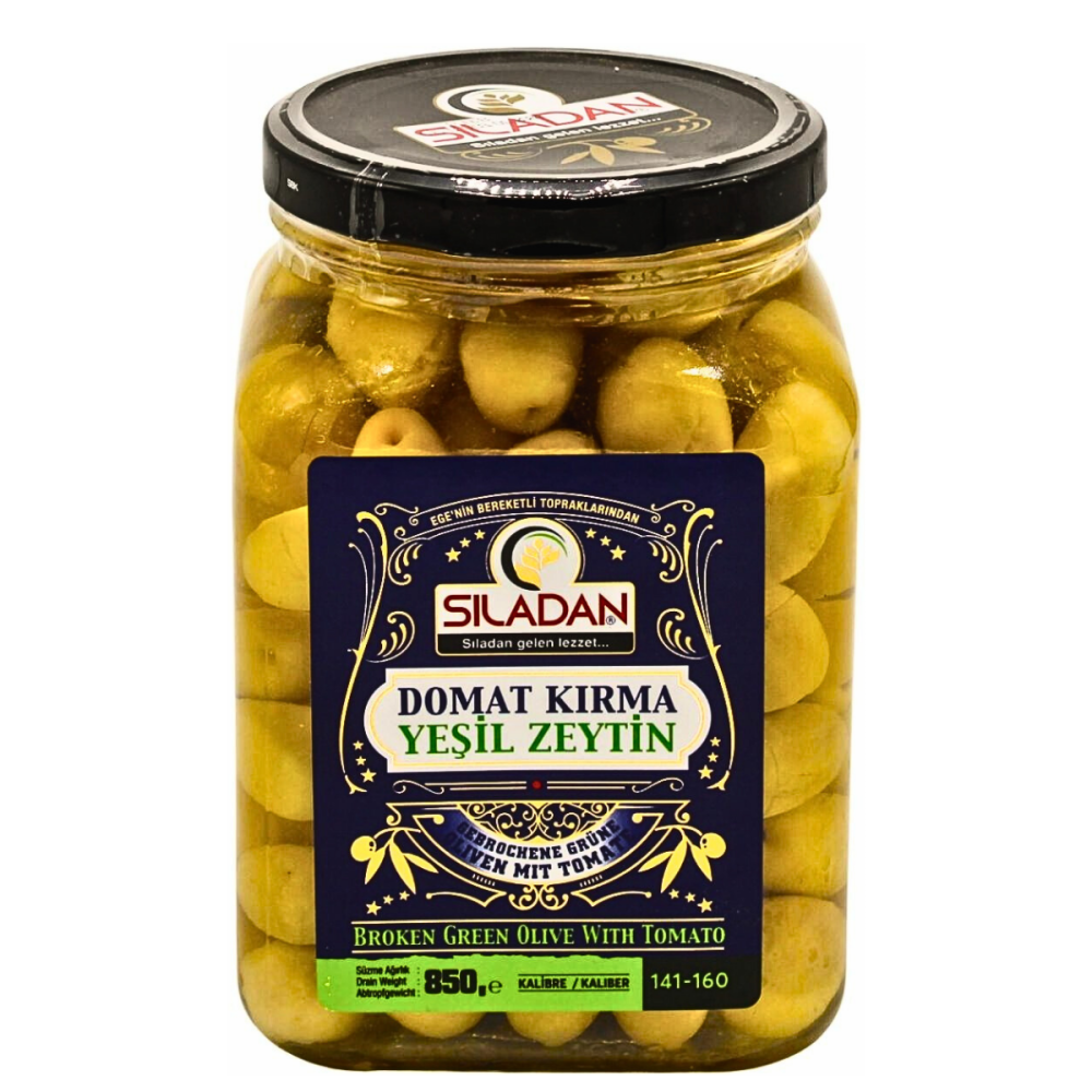 Sıladan Domat Kırma Yeşil Zeytin 850 G