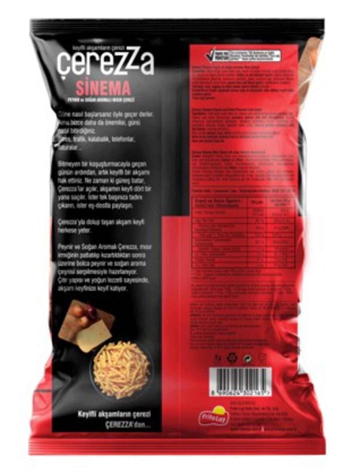 Çerezza Sinema Peynir Soğan Aromalı Mısır Çerezi Süper Boy 117 G