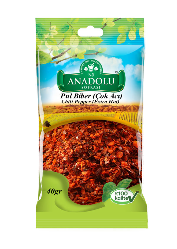 Anadolu Sofrası Pul Biber (Çok Acı) 40 G