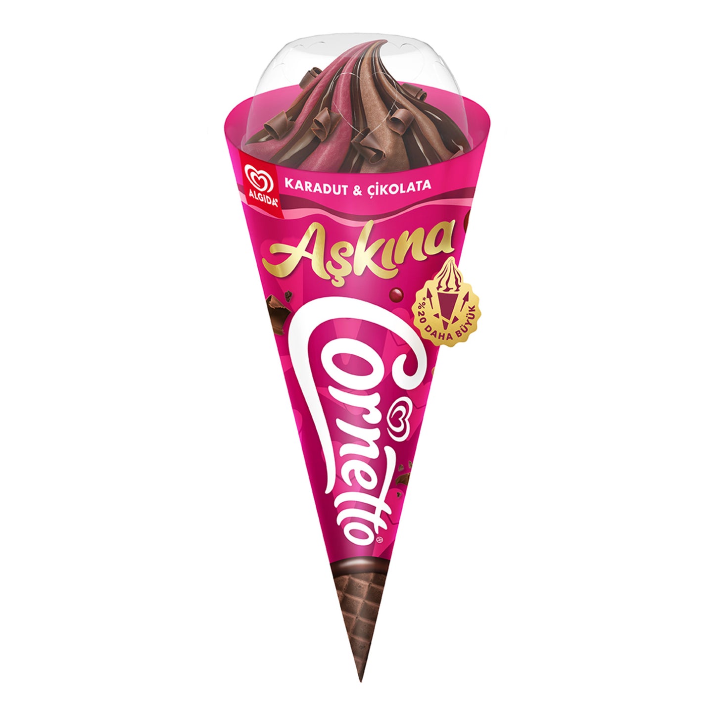 Algida Cornetto Aşkına Karadut Çikolata 150 Ml