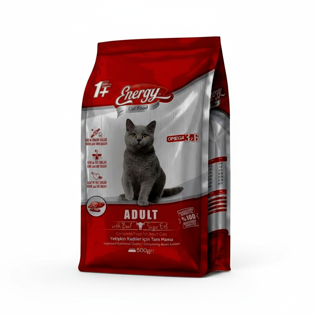Energy Kedi Maması Sığır Etli 500 G