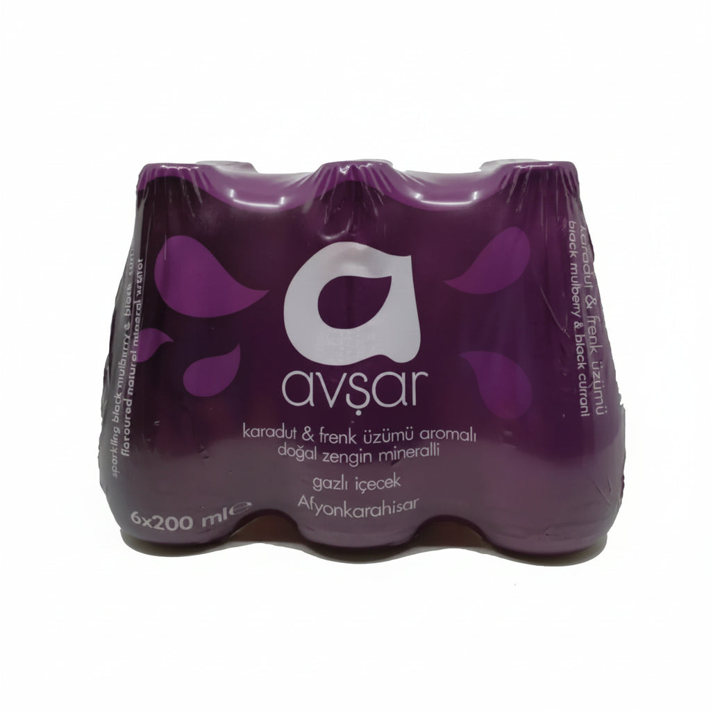 Avşar Karadut & Frenk Üzümü Aromalı Gazlı İçecek 6'lı