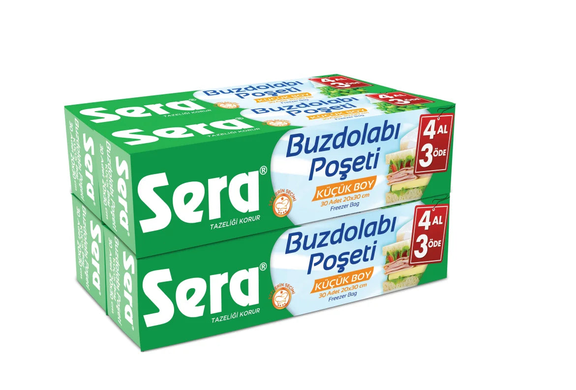 Sera Buzdolabı Poşeti 4 Al 3 Öde Küçük Boy
