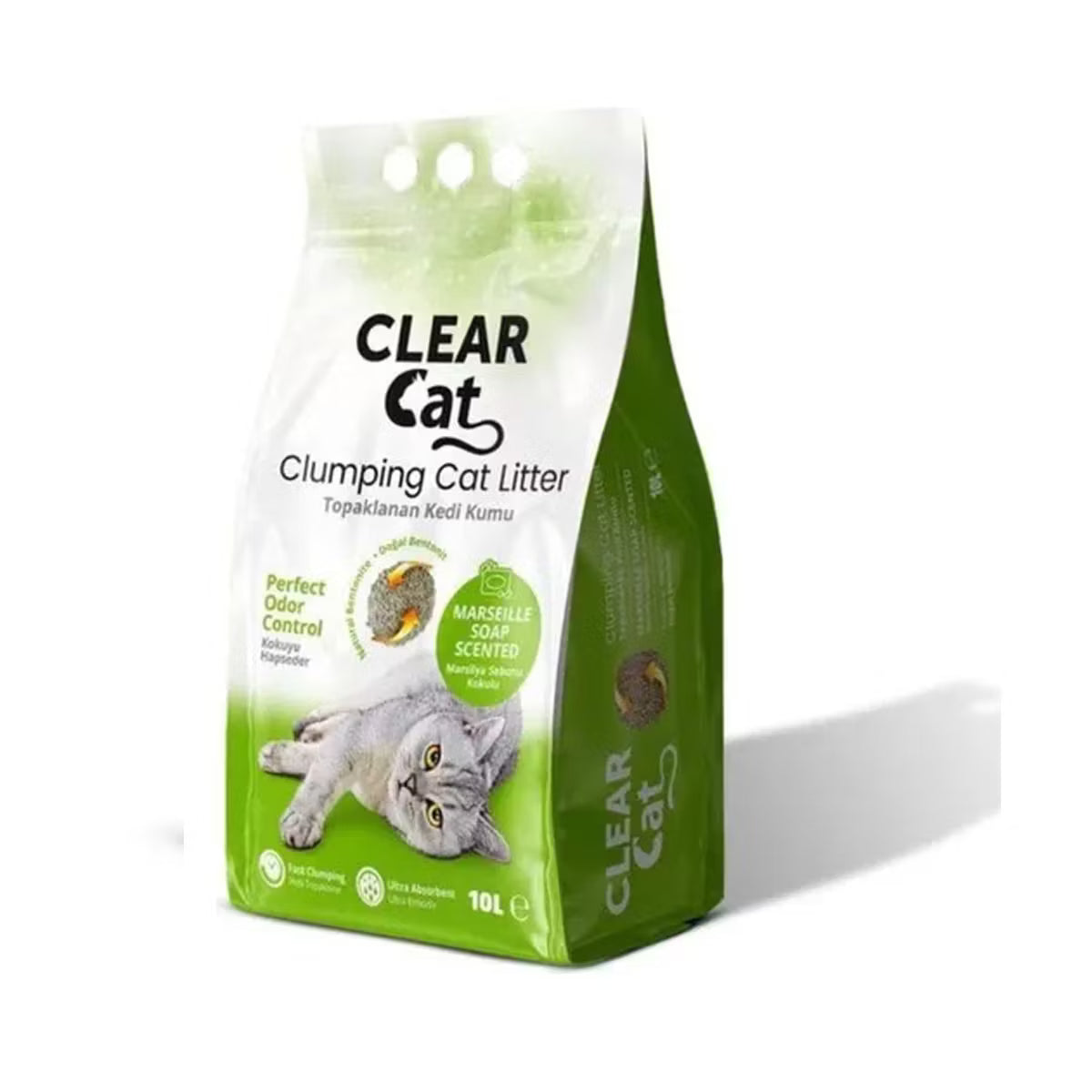 Clear Cat Kedi Kumu Marsilya Sabunu Kokulu 10 Kg