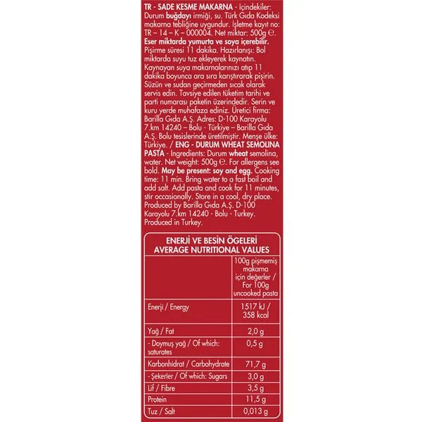 Filiz Mantı Makarna 500 G