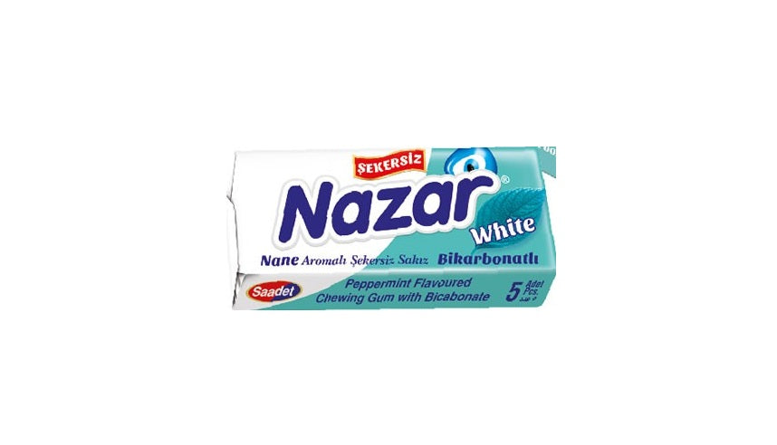 Nazar Nane Aromalı Karbonatlı Şekersiz Sakız 5'li