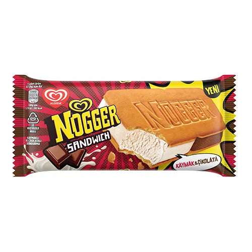 Algida Nogger Sandwich Çikolata Kaymak