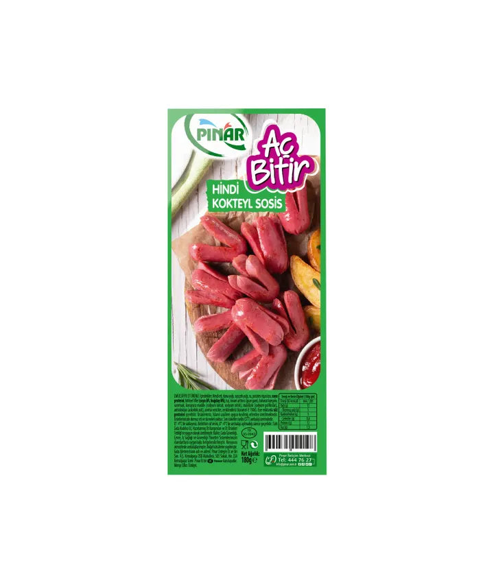 Pınar Aç Bitir Hindi Kokteyl Sosis 180 G