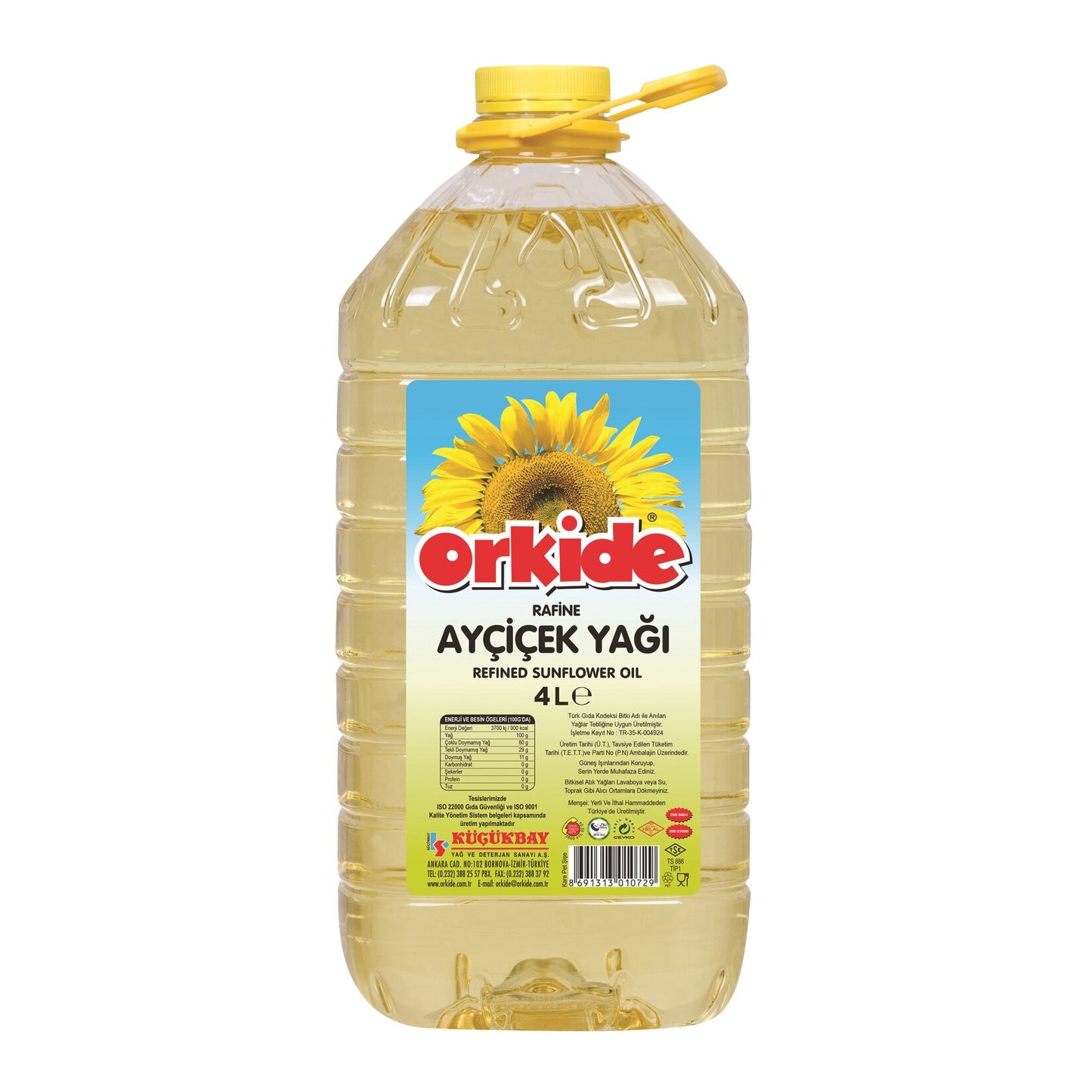 Orkide Ayçiçek Yağı 4 L