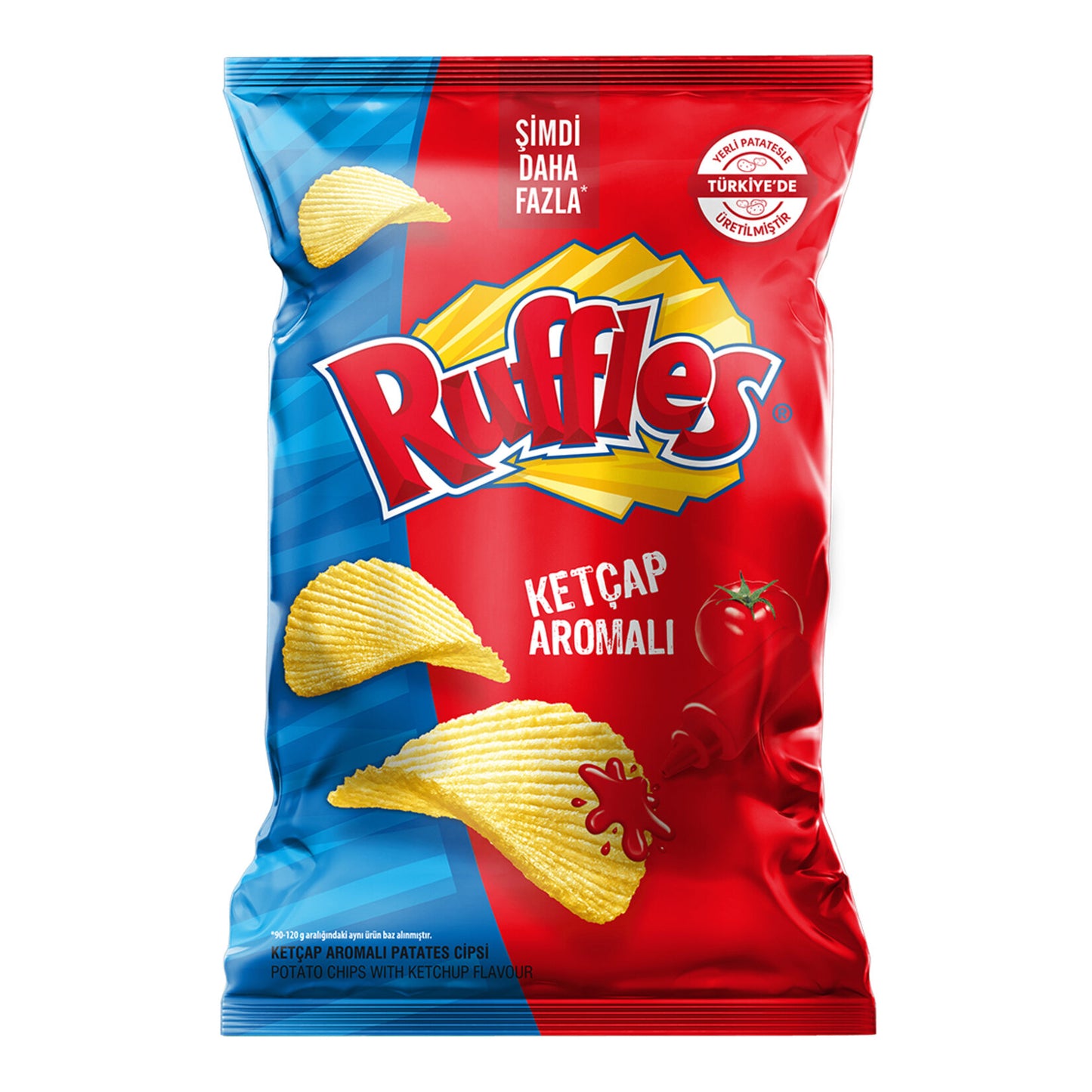 Ruffles Ketçap Aromalı Patates Cipsi Süper Boy 105 G