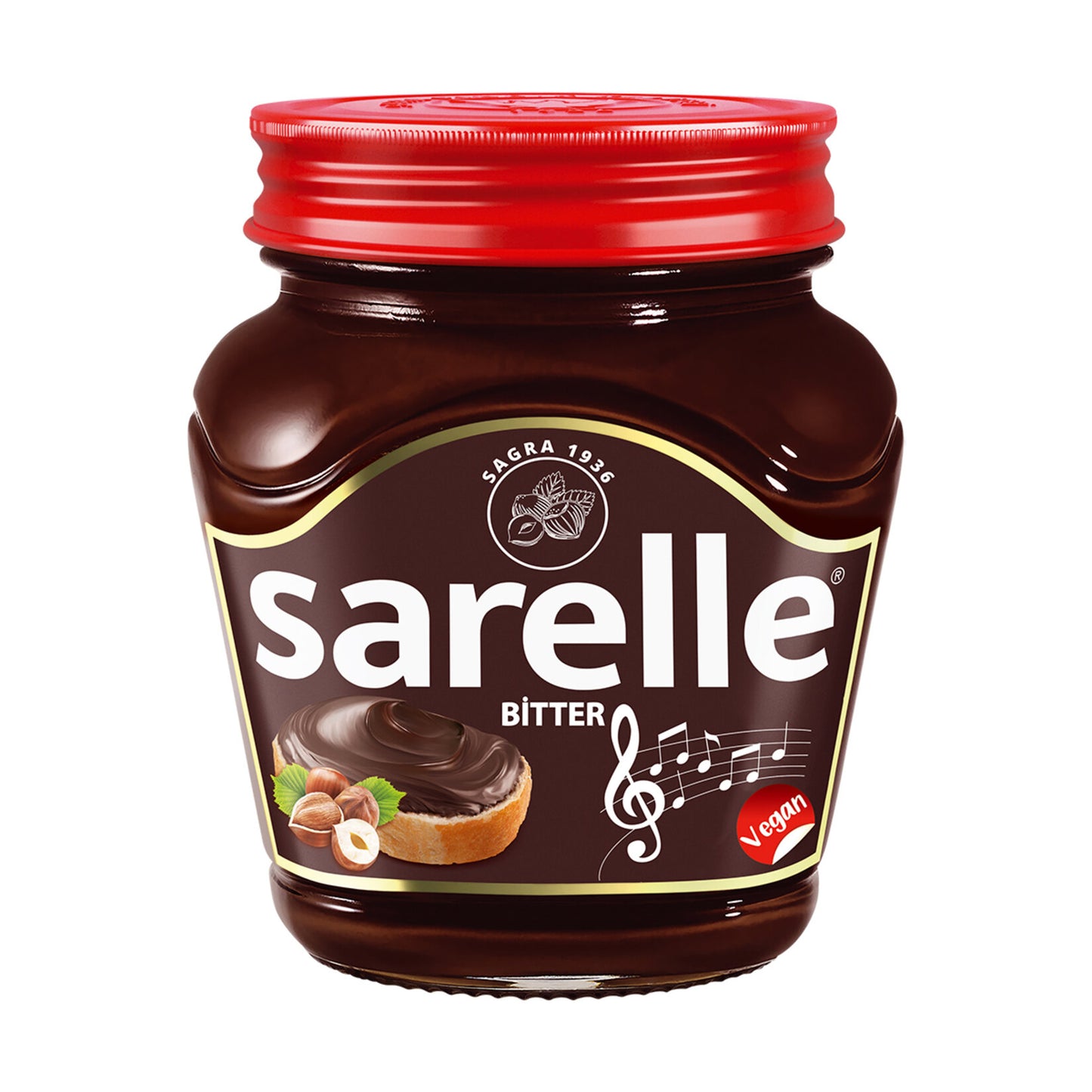 Sarelle Bitter Fındık Ezmesi (Vegan) 350 G