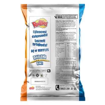 Ruffles Peynir ve Soğan Aromalı Patates Cipsi Süper Boy 105 G
