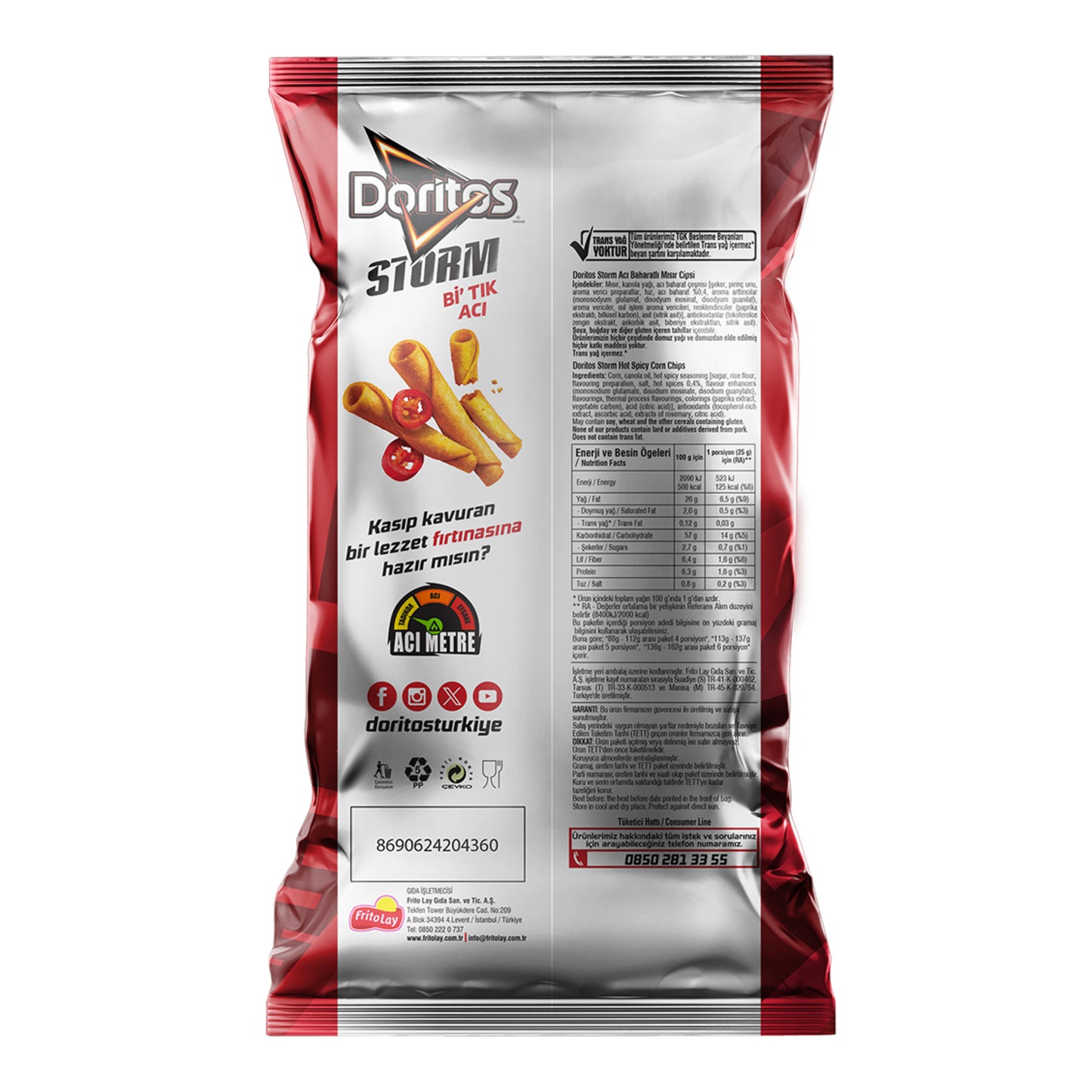Doritos Storm Bi Tık Acı Süper Boy 125 G