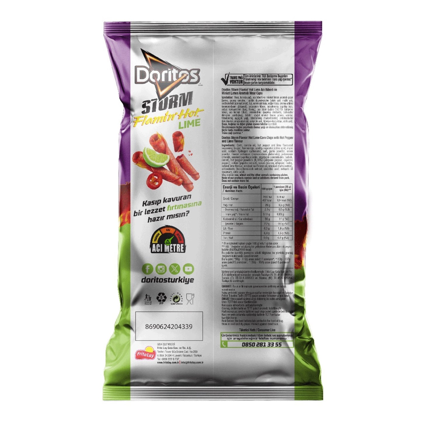 Doritos Storm Flamin Hot Süper Boy 125 G