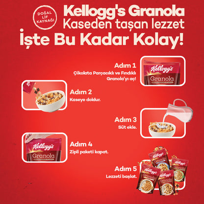 Kellogg's Granola Çikolata Parçacıklı Ve Fındıklı 340 G