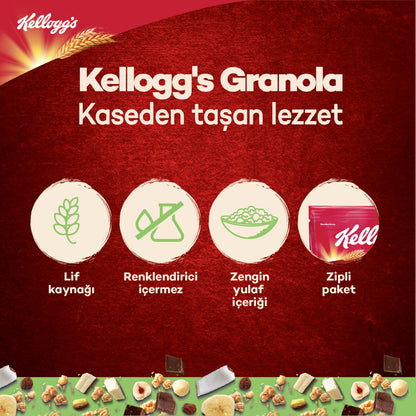 Kelloggs Granola Beyaz Çikolatalı Antep Fıstıklı 300 G