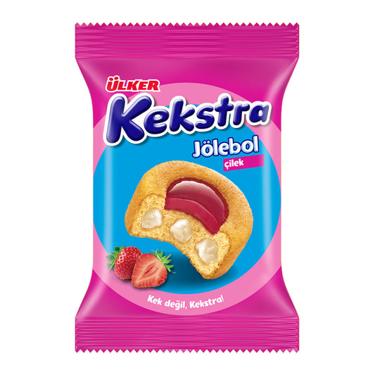 Ülker Kekstra Jölebol Çilekli Jöleli Kek 35 G