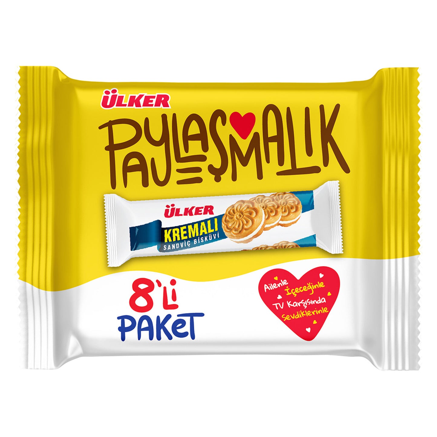 Ülker Kremalı Sandviç Bisküvi 8'li 488 G