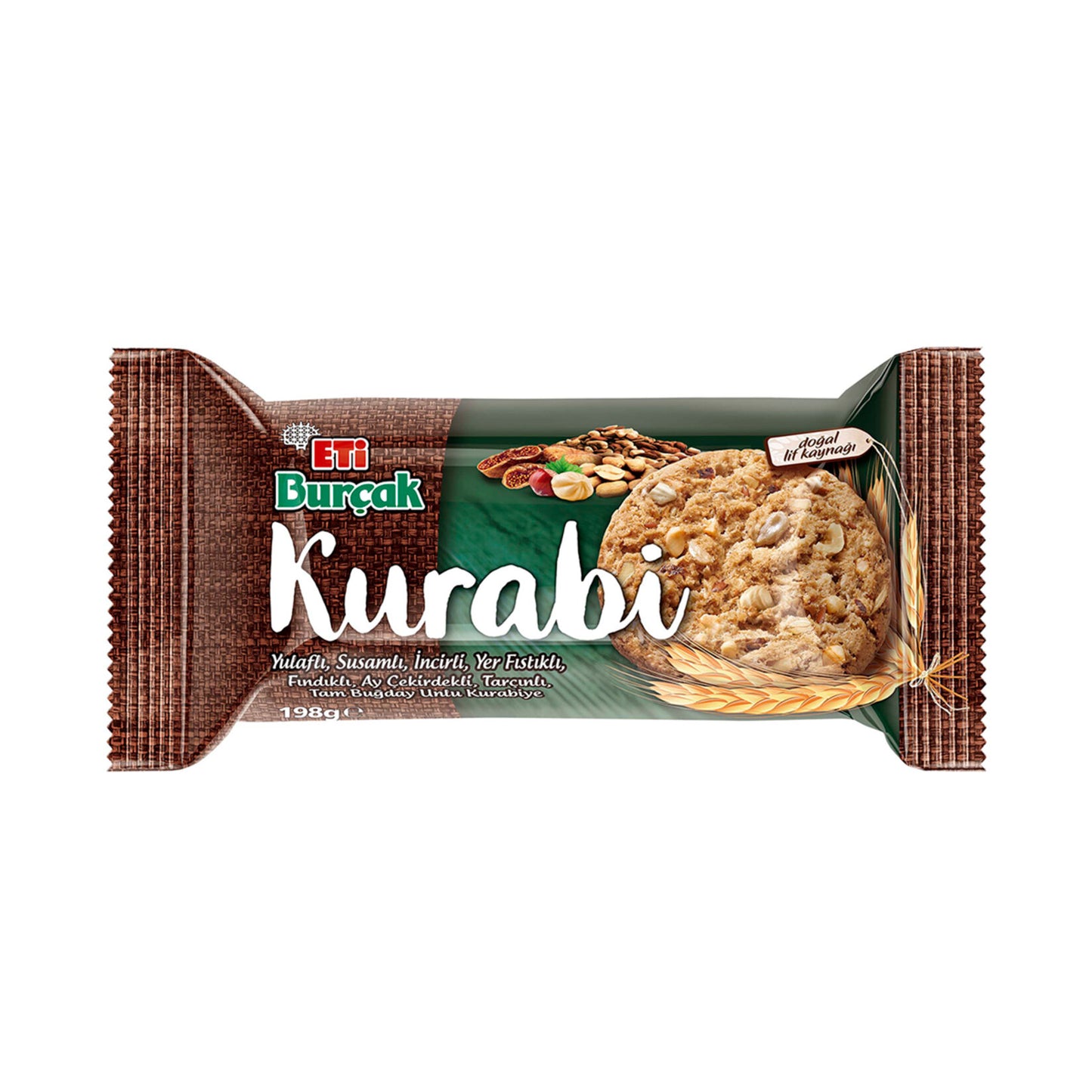 Eti Burçak Kurabi Yulaflı Fındıklı Kurabiye 198 G