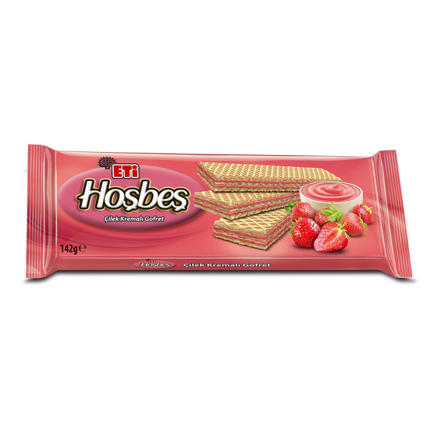 Eti Hoşbeş Çilek Kremalı Gofret 142 g