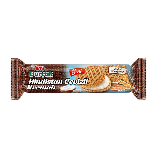Eti Burçak Hindistan Cevizli Kremalı Yulaflı Bisküvi 100 G