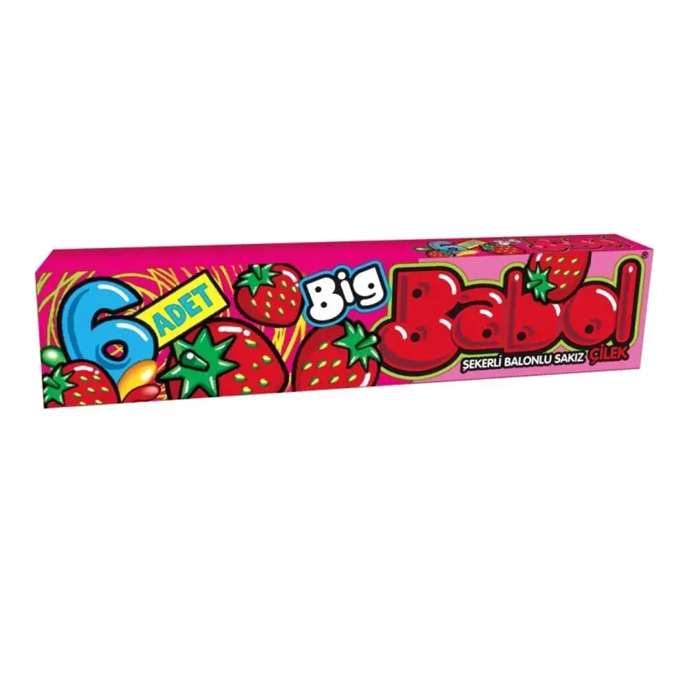 Big Babol Çilek Aromalı Balonlu Sakız 27 G