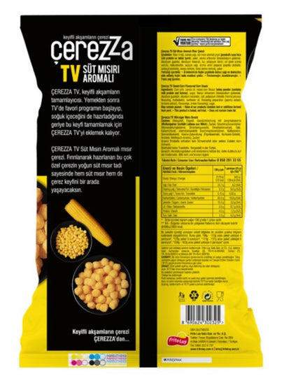 Çerezza TV Süt Mısırı Aromalı Mısır Çerezi Süper Boy 117 G
