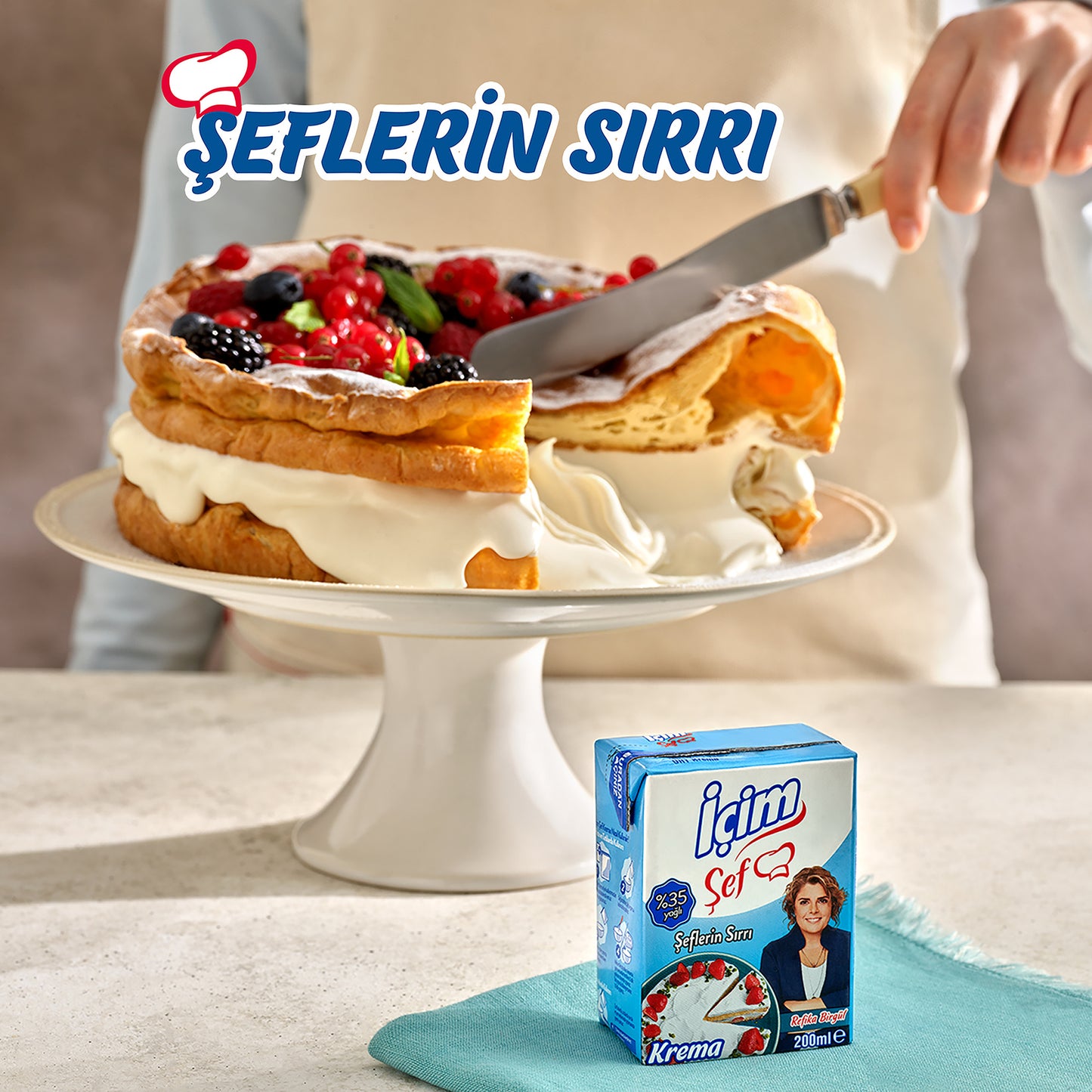 İçim Şef %35 Yağlı Krema 200 Ml