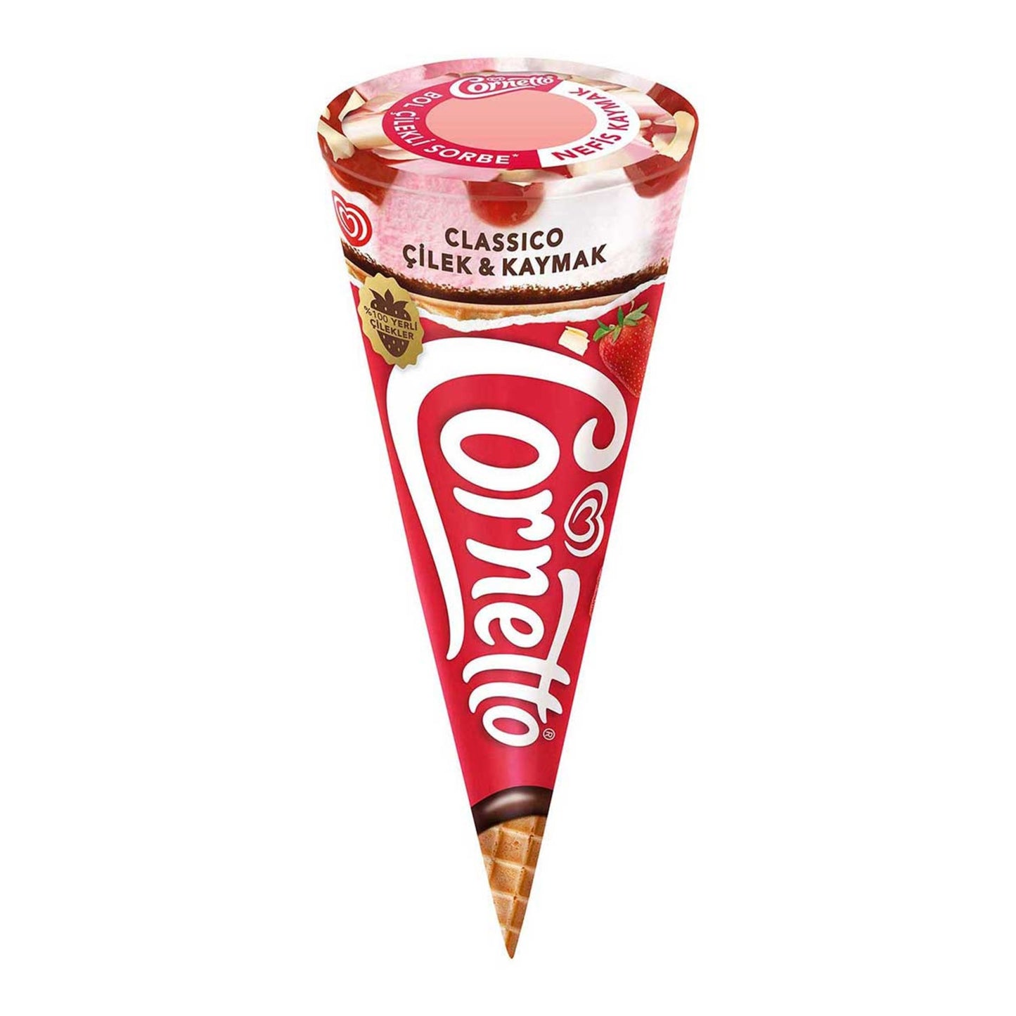 Algida Cornetto Classico Çilek 120Ml