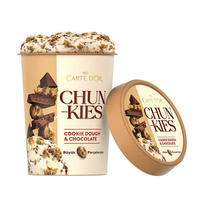 Carte d'Or Chunkies Cookie Dough & Çikolata, Vanilyalı Dondurma 430 Ml