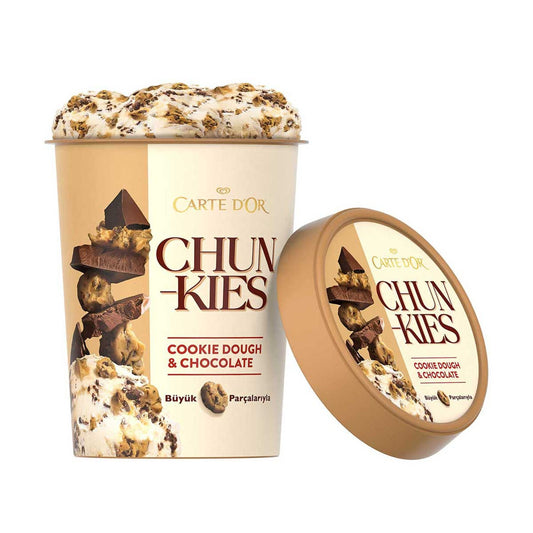 Carte d'Or Chunkies Cookie Dough & Çikolata, Vanilyalı Dondurma 430 Ml
