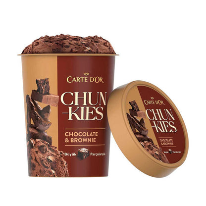 Carte d'Or Chunkies Brownie & Çikolata, Çikolatalı Dondurma 430 Ml