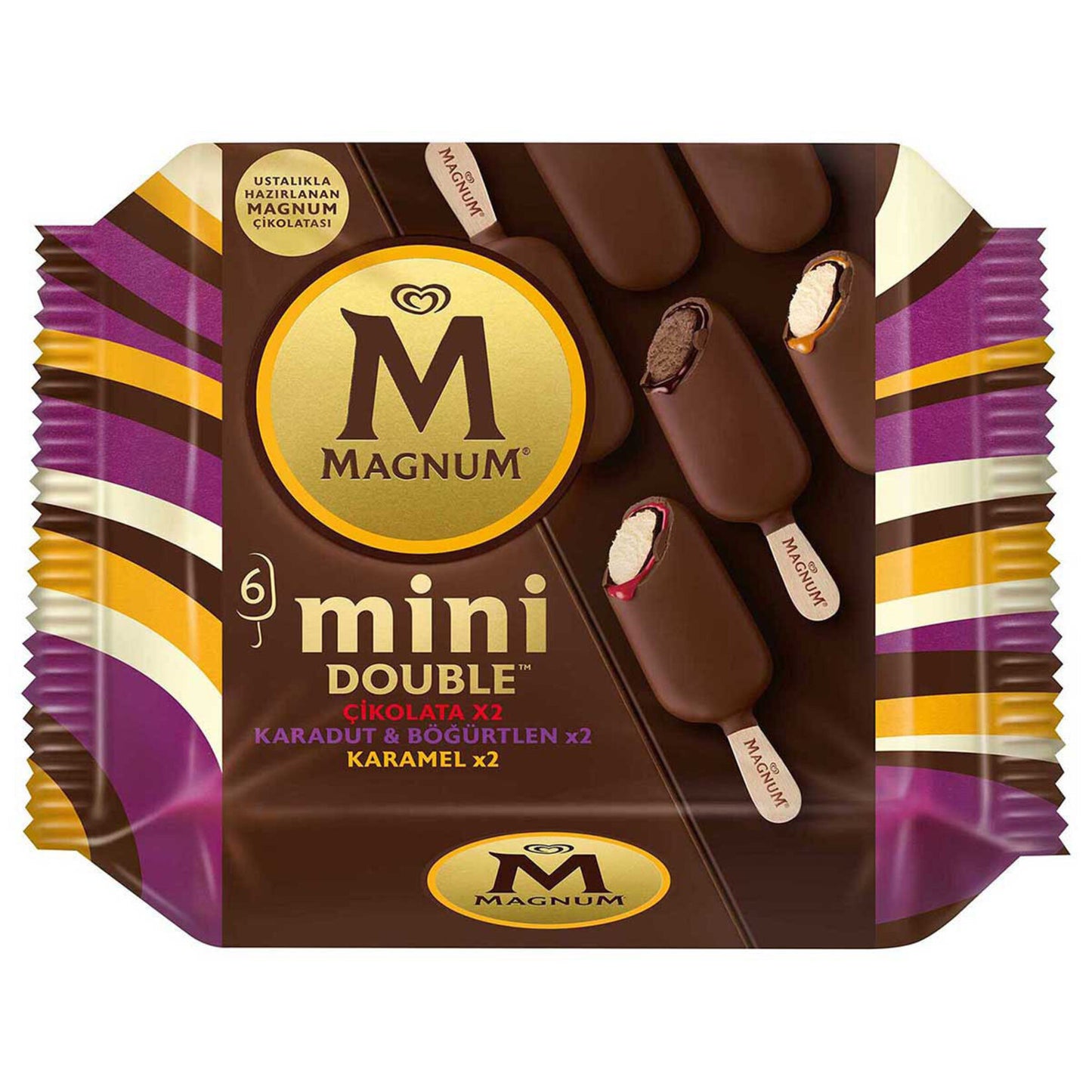 Magnum Mini Double Çikolata Böğürtlen Karadut Karamel 345 Ml