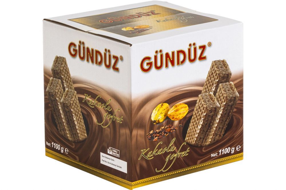 Gündüz Kakaolu Gofret 1100 G