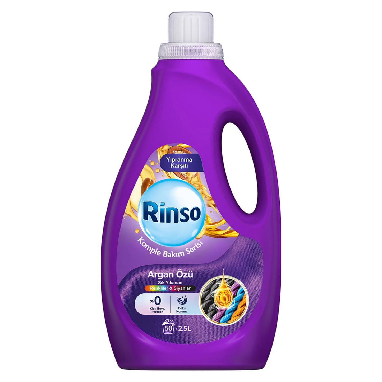 Rinso Komple Bakım Serisi Argan Özü Sıvı Çamaşır Deterjanı 2.5 L