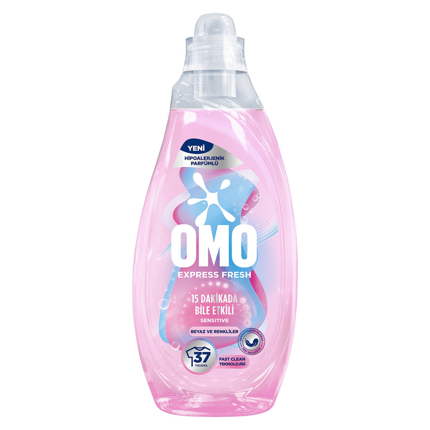 Omo Express Fresh Sensitive Beyaz ve Renkliler Sıvı Çamaşır Deterjanı 1480 Ml