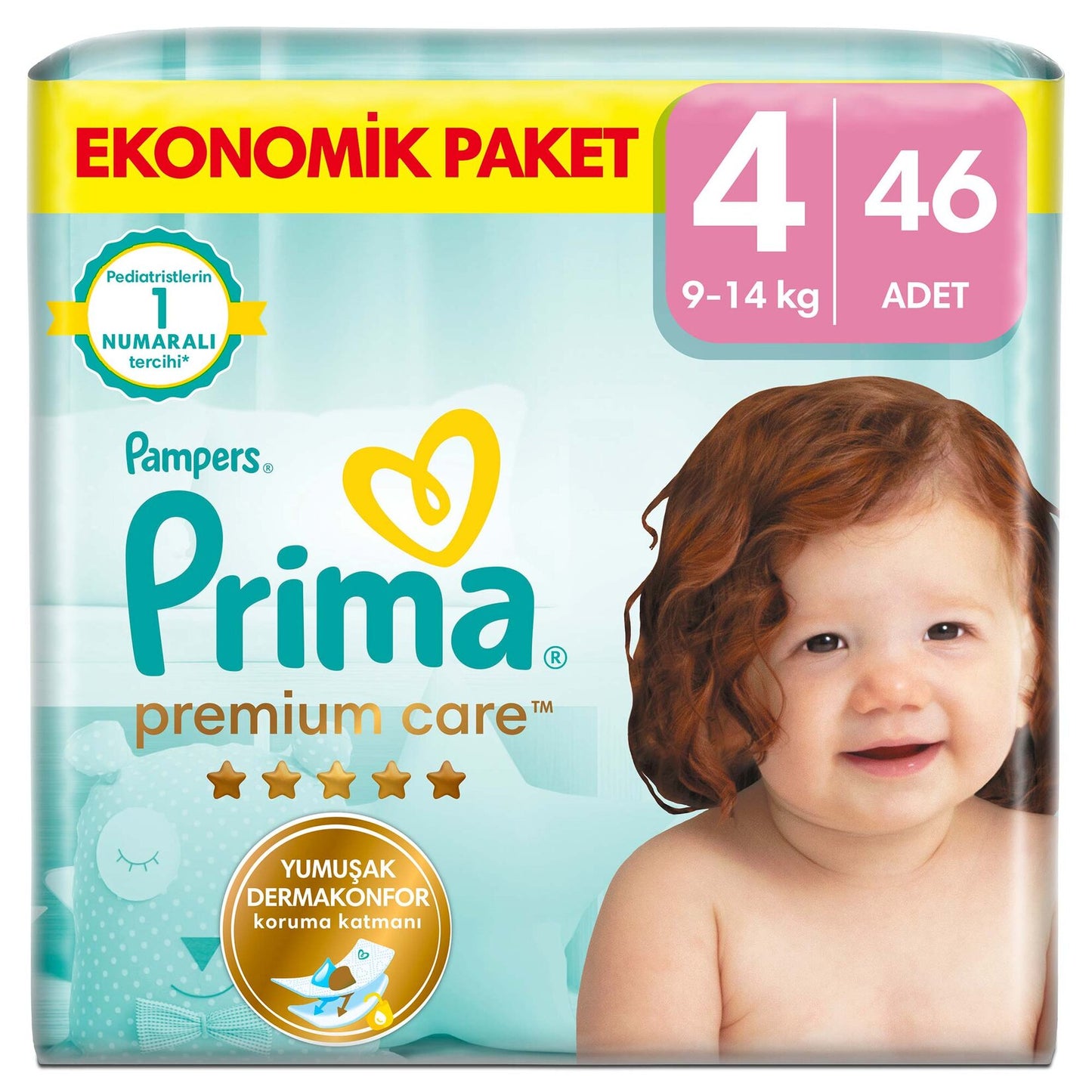 Prima Bebek Bezi Premium Care 4 Numara 46'lı 9-14 kg