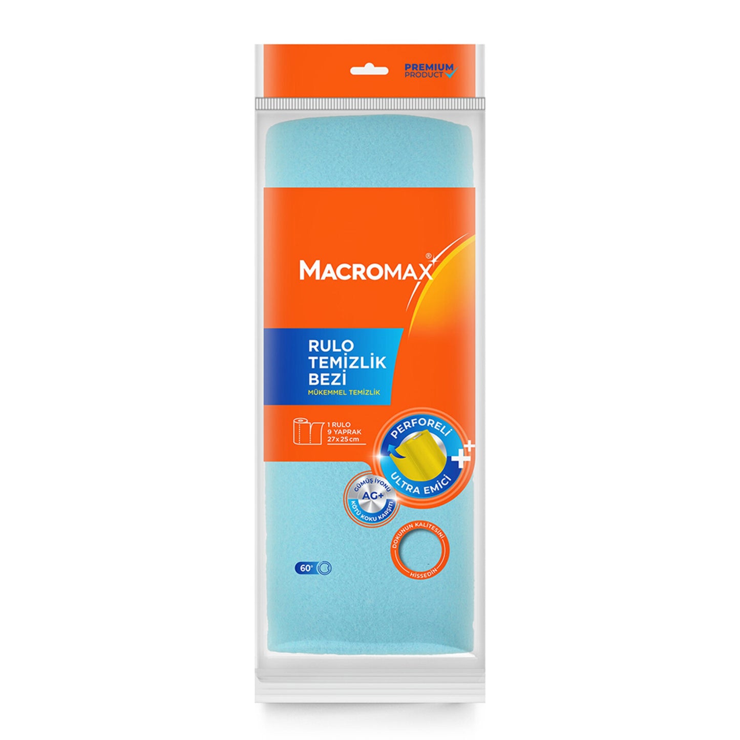 Macromax Rengarenk Rulo Temizlik Bezi 9 Yaprak