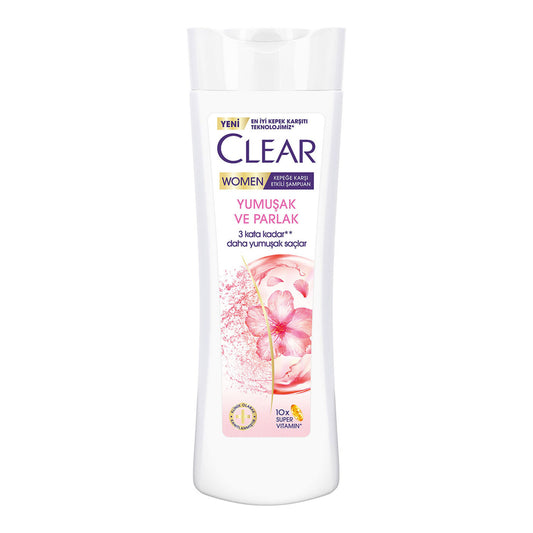 Clear Women Kepeğe Karşı Etkili Şampuan Yumuşak Parlak Kiraz Çiçeği Esansı & Keratin 350 ml