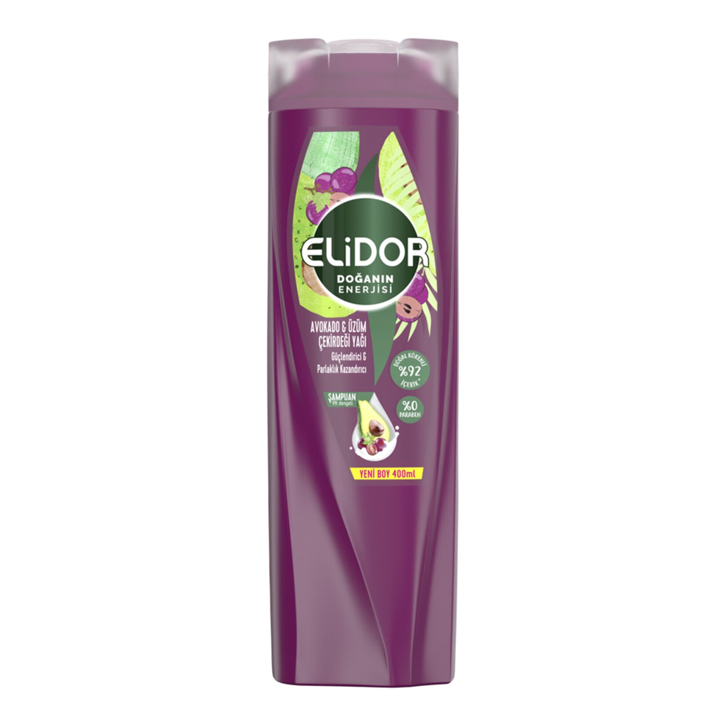 Elidor Avokado & Üzüm Çekirdeği Yağı Şampuan 400 Ml