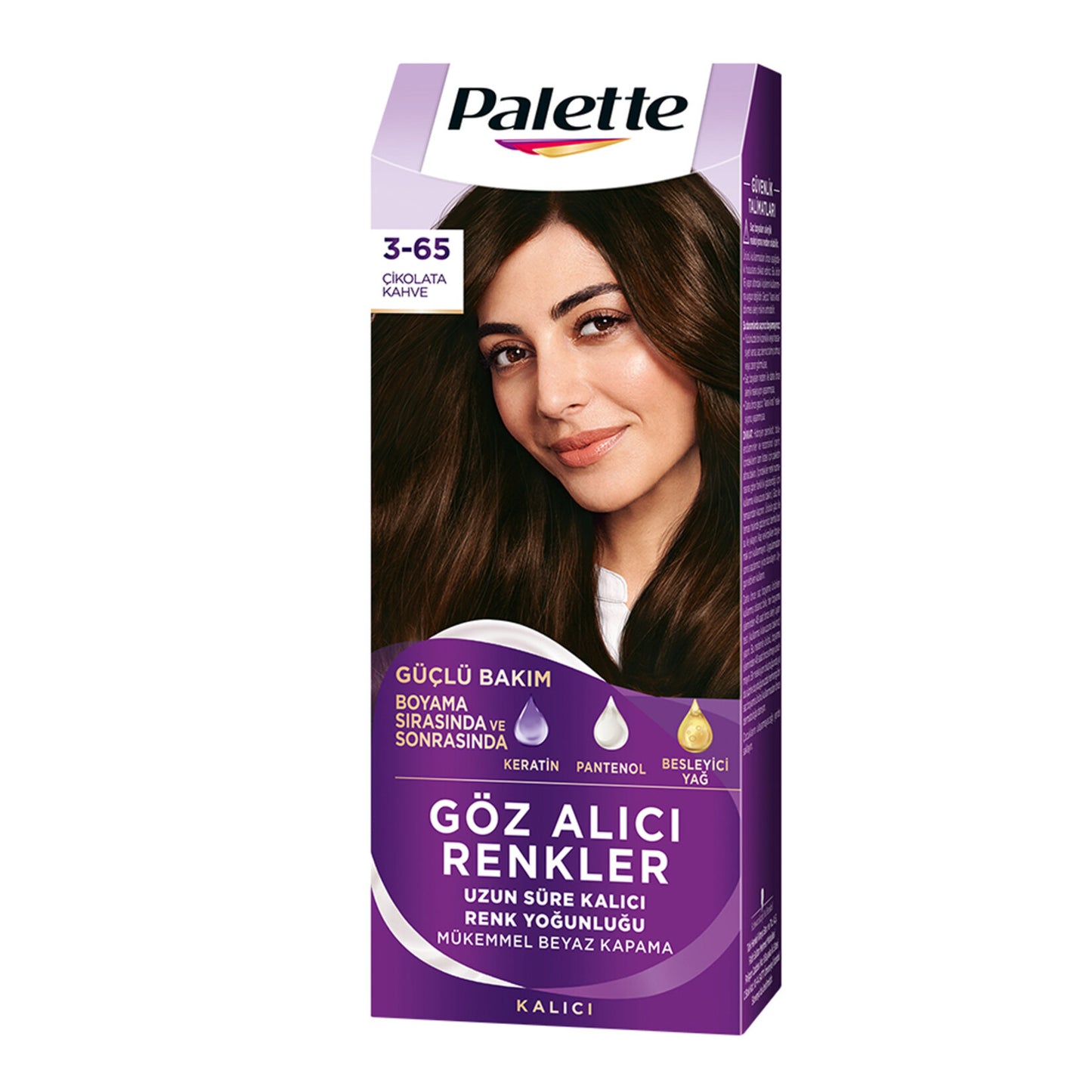 Palette Göz Alıcı Renkler 3-65 Çikolata Kahve Saç Boyası 110 Ml